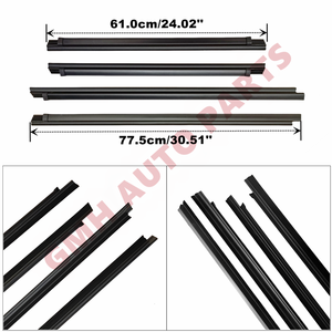 Juego de 4 Molduras de Burlete para Puerta Compatible con Toyota <span class=keywords><strong>Hilux</strong></span> Pickup 4 Puertas 1997 1998 1999 2000 2001 <span class=keywords><strong>2002</strong></span> 2003 2004 - Product Image 3