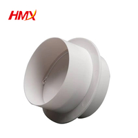 Vanne de régulation de volume d'air en plastique de 150 mm pour système CVC, raccord de ventilation, contrôle d'échappement, amortisseur de conduit d'air, clapet anti-retour, hôpital