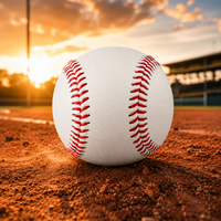 Ballon de baseball professionnel en cuir de vachette durable avec noyau en laine pour entraînements quotidiens en extérieur