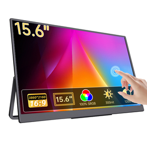 צג נייד Eimio בגודל 15.6 אינץ' <span class=keywords><strong>4K</strong></span> עם מסך מגע 100% SRGB ומעמד אלומיניום CNC למשחקים בחוץ - Product Image 1