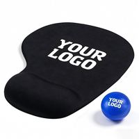Tapis de souris personnalisé en gros avec repose-poignet, tapis de souris avec support de poignet, cadeau promotionnel pour le bureau, tapis de souris avec logo personnalisé