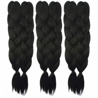 Tresses synthétiques pré-étirées de 48 pouces, haute qualité, 180g, Jumbo TZ, texture Yaki, lot de 2 mèches à tresser
