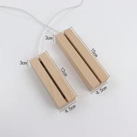 Base d'ornement rectangulaire en bois massif personnalisée avec LED et acrylique, rechargeable, taille moyenne, pour veilleuse de chambre à coucher – Vente en gros