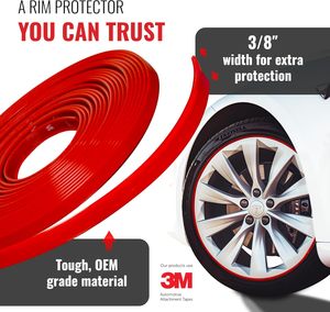 Copricerchi per Auto, Accessori Esterni Durevoli Fai-da-Te, Protezione Antigraffio per Cerchioni, Compatibili con Ruote Abarth da 24 Pollici, in Gomma - Product Image 1