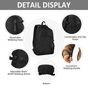 กระเป๋าออกกำลังกายโพลีเอสเตอร์กันน้ำอเนกประสงค์พิมพ์ลายตามสั่งปี 2026 กระเป๋าเป้สะพายหลังสำหรับกีฬามวยปล้ำพร้อมซิปปิด กระเป๋าเป้สะพายหลังใส่แล็ปท็อป - Product Image 3