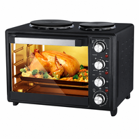 Four à Convection Compact Électrique 30L avec Rôtissoire et 2 Plaques de Cuisson pour Cuisine Professionnelle