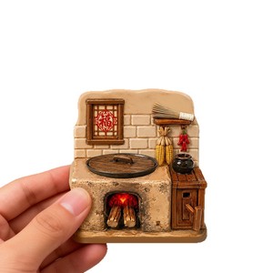 Venta al por mayor <span class=keywords><strong>de</strong></span> <span class=keywords><strong>estufas</strong></span> rurales retro <span class=keywords><strong>de</strong></span> <span class=keywords><strong>leña</strong></span>, pegatinas magnéticas para refrigerador con relieve <span class=keywords><strong>de</strong></span> resina, recuerdos culturales y turísticos - Product Image 5