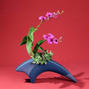 Kenzan style japonais Ikenobo <span class=keywords><strong>Ikebana</strong></span> <span class=keywords><strong>vase</strong></span> à fleurs pour art floral <span class=keywords><strong>céramique</strong></span> outil d'arrangement de fleurs - Product Image 4