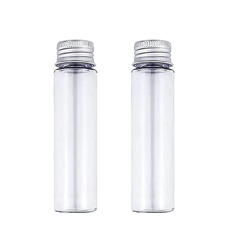 Tubes à essai en plastique transparent, de 50ml, avec capuchons à vis, 10 pièces