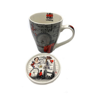 Londres tasse avec casquette tasse à thé café souvenir tourisme cadeau tout pays logo personnalisé Amérique tasses pour restaurant