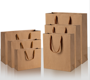 Bolsa de Papel de Alta Calidad con Logotipo Personalizado Impreso para Promoción en Supermercados y Embalaje de Regalos/Ropa, Reciclable, con Asa Larga - Product Image 3