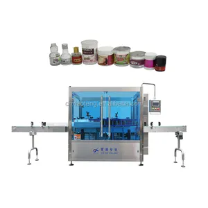 Automatische High Speed Label Applicator Ronde Fles Blikjes Pot Sticker Etiketteermachine