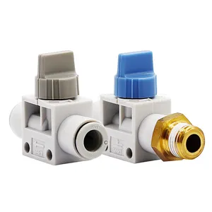 VHK2/VHK3-04/06/08/10/12F-04/06/08/10/12F Hand Manual Turn ON/OFF Valve Tube Pipe Hose Quick Thread Connector Pneumatic Fittings