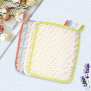 <span class=keywords><strong>Asciugamano</strong></span> esfoliante con Logo personalizzato in rete di Nylon panno per sfregamento Scrubber per bagno <span class=keywords><strong>doccia</strong></span> sapone con bolle di schiuma panno per lavare - Product Image 2