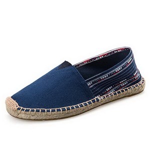 Zapatos de tela informales personalizados baratos, alpargatas de lona sin cordones para hombre - Product Image 5