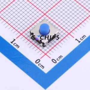 TS-1047-A45B3-D2 Tactile Switch SMD,6.2x6.4mm Switch Single Pole Single Throw Round Button 2.5N Vertical Mount - Product Image 1
