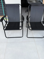 Chaise pliante d'extérieur en acier légère pour jardin, terrasse, plage, pêche, pique-nique, camping
