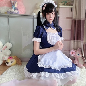 Tenue de <span class=keywords><strong>femme</strong></span> de chambre classique de style <span class=keywords><strong>japonais</strong></span> Robe Lolita douce et vêtements de performance Cosplay pour café Costumes d'été décontractés - Product Image 3