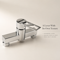 Robinet de salle de bain classique en laiton chromé à poignée unique, avec cartouche céramique, pour eau chaude et froide, mitigeur de douche pluie - Excellent rapport qualité-prix