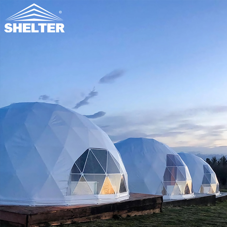 All'aperto impermeabile in Pvc Geo Geodomes Resort di lusso prefabbricato Hotel House campeggio cupola geodetica Kit tende Glamping per la vendita