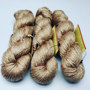 Handmade Embroidery Anti-Technics Styles 100% Recycled Mulberry Silk Yarn Yarn Dyed Raw Spun Weaving Hand <b>Knitting</b> Eco-Friendly - Product Image 3