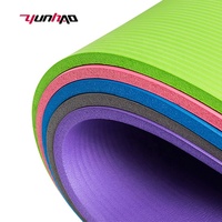 Tapis de yoga épais en NBR de haute qualité, antidérapant, avec logo personnalisé, de la marque YC, pour le yoga et le Pilates, longueur 183 cm, épaisseur 1 cm