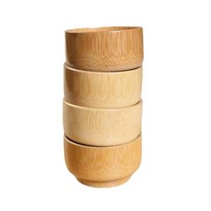 Bol à salade moderne en bambou, éco-responsable, fait main, idéal pour servir des soupes, des fruits, décoration de cuisine, centre de table <span class=keywords><strong>REWOOD</strong></span> RE-ZW007 - Product Image 1