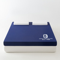 Surmatelas en mousse à mémoire de forme pour lit simple, double ou king size, roulé, confortable, avec housse amovible, idéal pour chambre d'hôtel