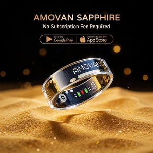 Bague Intelligente en Cristal Saphir 2026 : Suivi Santé, Fitness et Sommeil, Moniteur de Fréquence Cardiaque, Compatible iOS et Android - Product Image 5