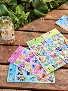 Nekoni loạt vườn đầy màu sắc khủng long bướm côn trùng thế giới trẻ em bọt dán tấm - Product Image 2