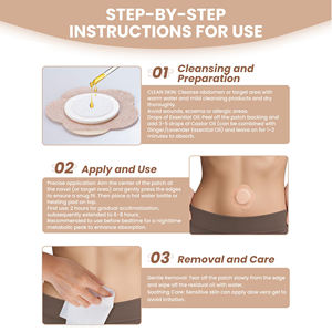 腹ボタン用使い捨てヒマ油パッチ高吸収性通気性漏れ止め洗浄なし - Product Image 6