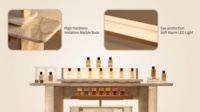 Vitrine de Luxe pour Parfums en Marbre et Verre pour Kiosque de Centre Commercial, Fabrication 20 Ans, Conforme aux Normes CE, Conception 3D Gratuite, Éclairage LED