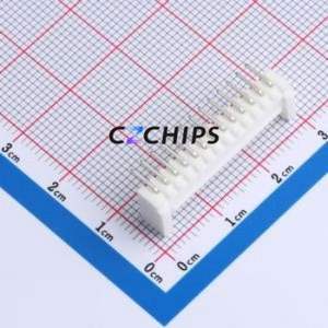 W200110K-13PW2113 Wire-to-Board Pin Header Bent Lead Through Hole,P=2mm Connector 1x13P 2mm Right Angle Insert HY - Product Image 2