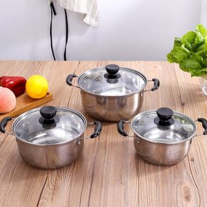 Hiệu suất cao Công cụ nấu ăn đồ dùng nhà bếp lâu dài độ bền nấu ăn nồi Set với nắp nấu ăn hiện đại canh nồi - Product Image 2