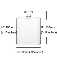 YI JIN Couvercle Moderne en Verre Transparent Multifonctionnel pour Fleurs Éternelles, Forme Ronde, Fabriqué à partir de Matières Premières de Haute Qualité