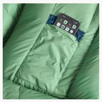 Sac de couchage en duvet hydrophobe, ultraléger, imperméable, pour le camping en plein air, sac de couchage de type momie, 800FP duvet de canard