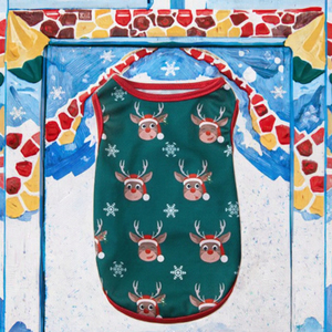 Winter Eco-friendly Classic Print Puppy Vest Blue British Ragdoll Clothes XS Dogs Cute <b>Christmas</b> Sleeveless Polyester XXL - Product Image 4
