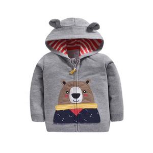 Fabbrica autunno inverno caldo cotone cappotto lungo del manicotto del fumetto del ricamo della ragazza del ragazzo rosso appena nato del bambino <span class=keywords><strong>giacca</strong></span> - Product Image 5