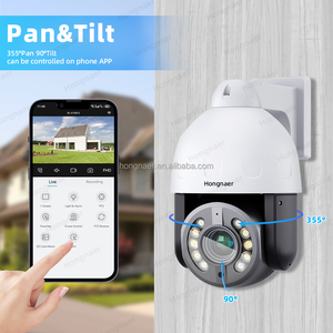 Caméra de sécurité extérieure sans fil Hongnaer 8MP HD avec vision nocturne, caméra dôme PTZ, XMEye Pro ICSee 4K, <span class=keywords><strong>zoom</strong></span> optique 10x, caméra de sécurité domestique POE - Product Image 6