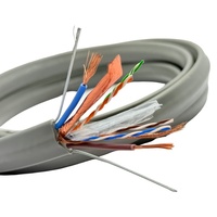 Double fil d'acier OFC 4-core Catégorie 5e Câble UTP Ascenseur Mobile Plat Câble Convient pour CCTV Caméra Ascenseur Réseau Câble
