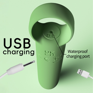 Rechargeable Mini <strong>Finger</strong> Ring Bullet <strong>Vibrator</strong> for Clitoral <strong>g</strong> <strong>Spot</strong> Stimulating with <strong>Finger</strong> - Product Image 5