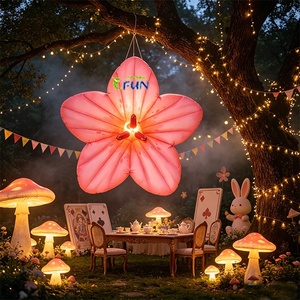 Pallone Gonfiabile Gigante a Forma di Fiore LED Cangiante di Colore '<span class=keywords><strong>Alice</strong></span> nel <span class=keywords><strong>Paese</strong></span> delle <span class=keywords><strong>Meraviglie</strong></span>' con Pompa Elettrica per Decorazioni Matrimoni/Palcoscenici/Eventi - Product Image 4