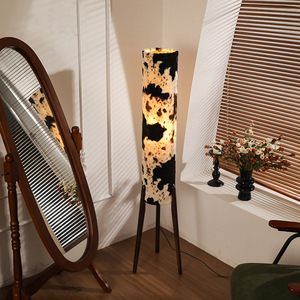 Vintage <b>Floor</b> Lamp Chinese Design Song Dynasty Aesthetics Retro Atmosphere Standing Lamp For Living Room <b>Sofa</b> Area LED Light - Product Image 4