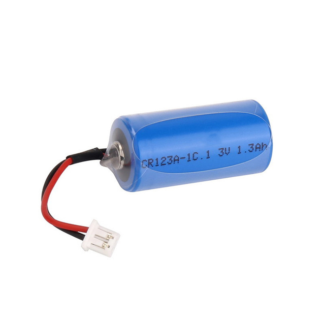 CR123A 3.0V 1300mAh 1500mAh 1700mAh Lithium Battery 3V CR17335 Li-MnO2 Non-rechargeable Batteries With Wires, Connector