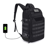 Sac à dos tactique pour ordinateur portable 30l Sac à dos avec port de chargement USB