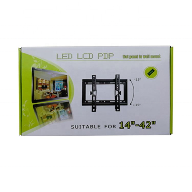 TV Wall Mount Bracket VESA 400 400r 14 42 Inch Black Gift Steel LED and DVD Tv Brackets Factory