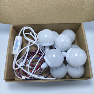 12 ampoules LED modernes pour miroir <span class=keywords><strong>de</strong></span> maquillage avec contrôle tactile USB, intensité réglable, indice <span class=keywords><strong>de</strong></span> protection IP33, lampe murale pour <span class=keywords><strong>salle</strong></span> <span class=keywords><strong>de</strong></span> <span class=keywords><strong>bain</strong></span> et coiffeuse - Product Image 1