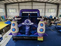 Château gonflable de jardin QY, toboggan et trampoline combinés, taille 4x4m, thème Bluey, personnalisable, en PVC commercial – Vente chaude