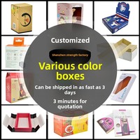 Boîtes en carton pliantes personnalisées pour cosmétiques, impression couleur, carton blanc, matériaux ondulés, gaufrage, Xiamen GFD-8898, cadeaux et artisanat