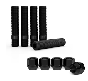 Conversion de goujons et écrous de roue en titane Gr5 M12x1.5 à 12x1.5 75mm pour voiture de course - Product Image 4